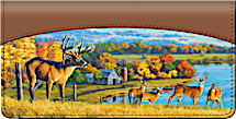 Deer on a Farm Checkbook Cover