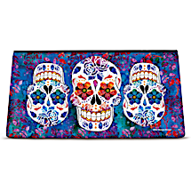 Day of the Dead Sugar Skulls Cosmetic Makeup Bag