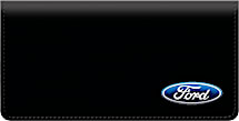 Genuine Leather Ford Logo Checkbook Cover Shows Your Ford Pride in Style