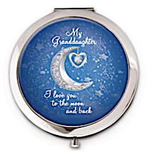 Granddaughter to the Moon and Back Compact Mirror