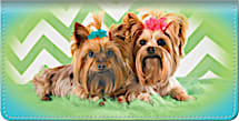 The More Yorkies, the Merrier! Double Pups Make for One Super Cute Checkbook Cover