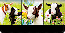 Experience Extreme Cuteness Every Day with a Goat Themed Checkbook Cover