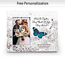 Commemorate the Vibrant Couple in Your Life with Our Touch of Color II Personalized Picture Frame