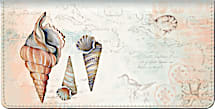 Checkbook Cover Features a Study in Shoreline Life by Acclaimed Artist Susan Winget