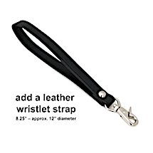 Make Your Favorite Bag Hands-free with a Clip-on Leather Wristlet Strap