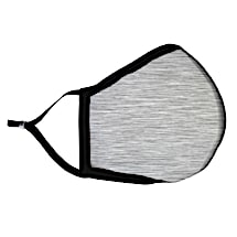 Light Gray Colored Fabric Face Mask with HEPA Filter - Adult