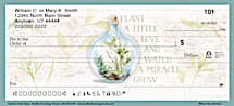 Inspire Others with Beautiful Terrarium Themed Personal Checks