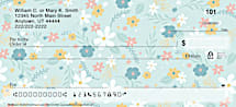 Enjoy Simple Beauty with Dainty Wildflowers Personal Checks