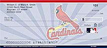 St Louis Cardinals Personal Checks Feature a Refreshing Blast on a Classic MLB Team Logo