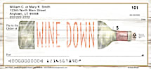 Uncork and Unwind with Wine Themed Personal Checks