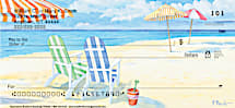 Escape to Paradise with Daydreams Beach Scene Mini Check Pack