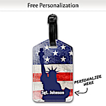 Promote Your Patriotic Pride Wherever You Go With Our Land of Liberty Luggage Tag