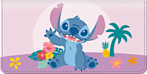 Keep It Cute and Organized with This Colorful Disney's Stitch Fabric Checkbook Cover-Full of Charm and Tropical Cheer!