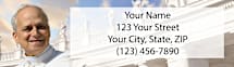 Pope Leo XIV Address Labels - Personalized Faith-Based Mailing Labels Featuring Devotional Papal Imagery