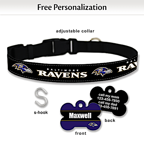Ravens dog collar outlet