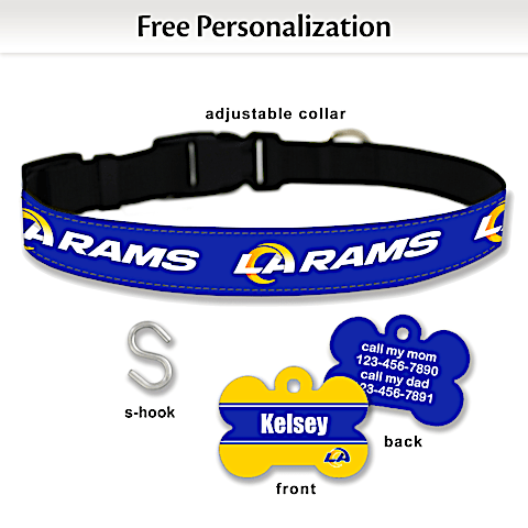 Los angeles rams dog collar clearance