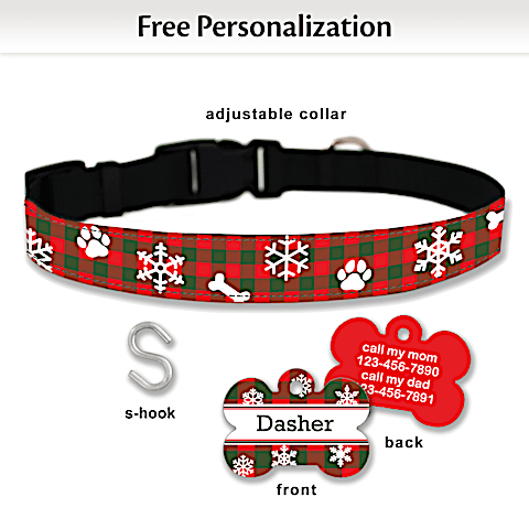 Personalized plaid new arrivals dog collars