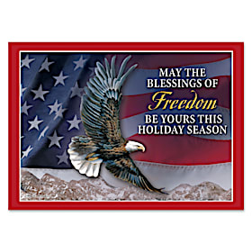 God Bless America Personalized Holiday Cards