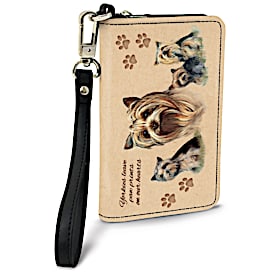 Yorkie Small Wristlet Purse