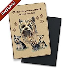 Yorkie Premium Fabric Refillable Journal