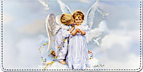 Angel Kisses Checkbook Cover