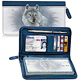 Spirit of the Wilderness Zippered Checkbook Cover Wallet