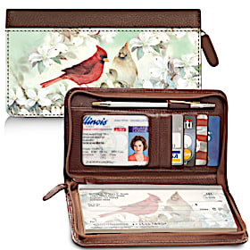 Lena Liu&#039;s Morning Serenade Zippered Checkbook Cover Wallet