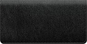 Black Leather Checkbook Cover