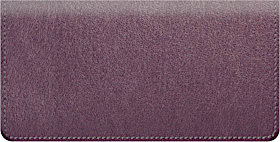 Burgundy Leather Checkbook Cover