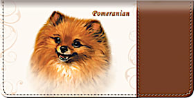 Pomeranian Checkbook Cover