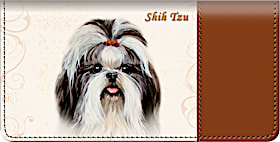 Shih Tzu Checkbook Cover