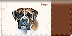 Boxer Checkbook Cover