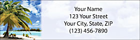 Tropical Paradise Return Address Label