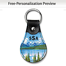 America&#039;s National Parks Leather Key Ring