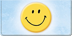 Keep Smiling! Checkbook Cover