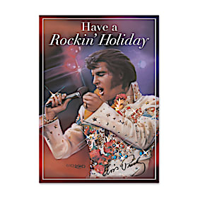Remembering Elvis(TM) Personalized Holiday Cards