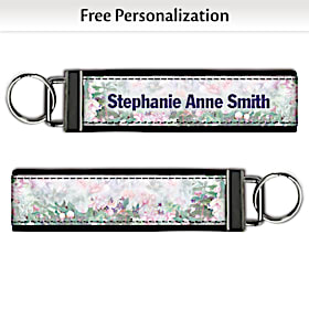 Lena Liu&#039;s Floral Borders Wristlet Keychain