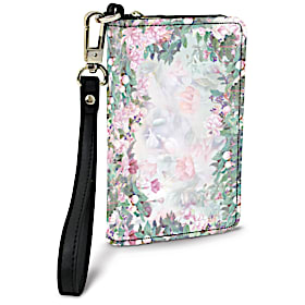 Lena Lius Floral Borders Small Wristlet Purse