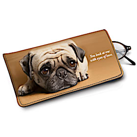 Faithful Friends - Pug Eyeglass Case