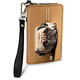 Faithful Friends - Pug Small Wristlet Purse