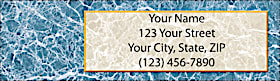 Calacatta Return Address Label