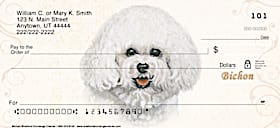 Bichon Frise Personal Checks