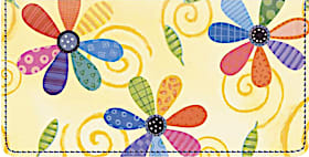 Flower Power Checkbook Cover