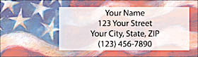 Waves of Freedom Return Address Label