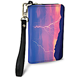 Lightning Strikes Small Wristlet Purse