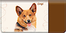 Corgi Checkbook Cover