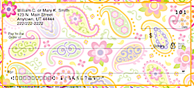 Pretty Paisley Personal Checks