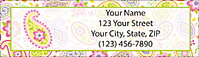 Pretty Paisley Return Address Label