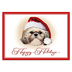 Faithful Friends - Shih Tzu Personalized Holiday Cards