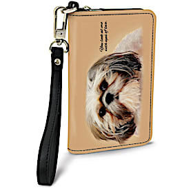 Faithful Friends - Shih Tzu Small Wristlet Purse